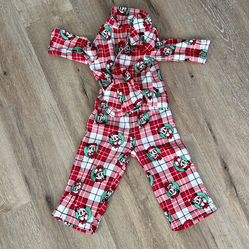 EUC Mickey Mouse Christmas pajamas